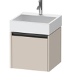 Duravit Ketho 2 wastafelonderbouwkast met 1 lade 48.4x46x44cm met greep antraciet taupe mat SW772037