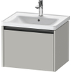 Duravit Ketho 2 wastafelonderbouwkast met 1 lade 58.4x45.5x44cm met greep antraciet betongrijs mat SW772658