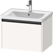 Duravit Ketho 2 wastafelonderbouwkast met 1 lade 63.4x45.5x44cm met greep antraciet wit supermat SW771881
