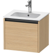 Duravit Ketho.2 wastafelonderkast 51x42x44cm geschikt voor 1 waskom Spaanplaat Natuur eiken Mat SW772773
