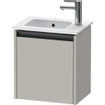Duravit Ketho 2 fonteinkast met 1 deur 41x29.2x44cm links, met greep antraciet betongrijs mat SW772648