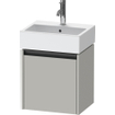 Duravit Ketho 2 wastafelonderbouwkast met 1 deur 43.4x33.8x44cm links, met greep antraciet betongrijs mat SW772652