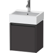 Duravit Ketho 2 wastafelonderbouwkast met 1 deur 43.4x33.8x44cm links, met greep antraciet grafiet supermat SW772965