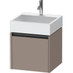 Duravit Ketho 2 wastafelonderbouwkast met 1 lade 48.4x46x44cm met greep antraciet basalt mat SW771971