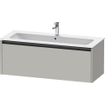 Duravit Ketho 2 wastafelonderbouwkast met 1 lade voor enkele wastafel 121x48x44cm met greep antraciet betongrijs mat SW772643