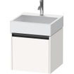 Duravit Ketho 2 wastafelonderbouwkast met 1 lade 48.4x46x44cm met greep antraciet wit supermat SW771800