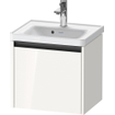 Duravit Ketho 2 wastafelonderbouwkast met 1 lade 48.4x37.5x44cm met greep antraciet hoogglans wit SW772021