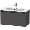 Duravit Ketho 2 wastafelonderbouwkast met 1 lade 68x39x44cm met greep antraciet grafiet mat SW772358