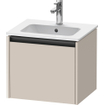 Duravit Ketho.2 wastafelonderkast 51x42x44cm geschikt voor 1 waskom Spaanplaat Taupe Mat SW772816
