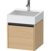 Duravit Ketho 2 wastafelonderbouwkast met 1 lade 48.4x46x44cm met greep antraciet natuur eiken mat SW772258