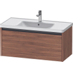 Duravit Ketho 2 wastafelonderbouwkast met 1 lade 98.4x45.5x44cm met greep antraciet noten mat SW773125