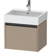 Duravit Ketho 2 wastafelonderbouwkast met 1 lade 58.4x46x44cm met greep antraciet Linnen mat SW772471