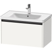 Duravit Ketho 2 wastafelonderbouwkast met 1 lade 78.4x45.5x44cm met greep antraciet wit mat SW772903