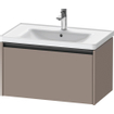 Duravit Ketho 2 wastafelonderbouwkast met 1 lade 78.4x45.5x44cm met greep antraciet basalt mat SW772682