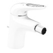 GROHE Eurostyle New 1 gats bidetkraan S size met waste wit SW28943