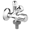 GROHE hoekstopkraan knel met teflon dichtingsring 1/2 x3/8 met kunststof greep chroom SW32010