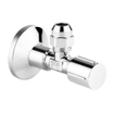 GROHE hoekstopkraan knel 1/2 x3/8 met metalen greep chroom SW32007