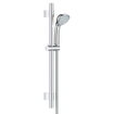 GROHE Relexa 100 Five Glijstangset - 60cm - ronde handdouche - 5 straalsoorten - gladde doucheslang - chroom 0437550