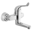 GROHE Euroeco veiligheids wandkraan met koppelingen chroom 0465163