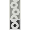 Looox Closed Inbouw Reserverolhouder 17.3x74x14cm - 6 rollen - Mat wit TWEEDEKANS OUT13698
