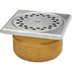Van Den Berg vloerput 15x15cm met rvs rooster onderuitlaat GA19289
