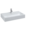 Laufen Living City wastafel 80x46x15.5cm zonder kraangat met overloop keramiek wit 0081277