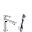 Hansgrohe Rebris E bidetset m. 1-gats wastafelkraan 110 z. waste m. handdouche m. doucheslang 160cm chroom SW796589