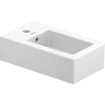 Duravit Vero fontein 25x45cm met kraangat en overloop met wondergliss wit 0291346