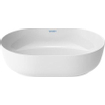 Duravit Luv opzetwastafel 50x35cm ovaal zonder kraangat zonder overloop wit/wit SW472316