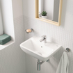 Grohe Start Edgefontein m. kraangat m. overloop45x35cmwit SW878339