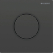 Geberit type 10 urinioir bedieningsplaat - pneumatisch - ronde knop - zwart Gitzwart RAL 9005 SW878449