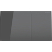 Geberit Sigma70 bedieningsplaat - 2-toets spoeling - rechthoekige knoppen - glas lava SW878228