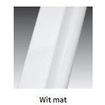 Novellini H art Inloopdouche - 90x200cm - Ribbelglas linea 2 - mat wit SW892952