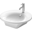 Duravit Starck 1 meubelwastafel 58 cm. rond gliss wit 0295456