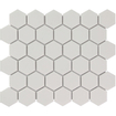 The Mosaic Factory Barcelona mozaïektegel - 28.2x32.1cm - wand en vloertegel - Zeshoek/Hexagon - Porselein White Mat SW62216