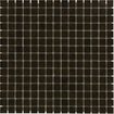 The Mosaic Factory Amsterdam mozaïektegel - 32.2x32.2cm - wand en vloertegel - Vierkant - Glas Dark Brown Mat SW62113