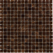The Mosaic Factory Amsterdam mozaïektegel - 32.2x32.2cm - wand en vloertegel - Vierkant - Glas Brown glans SW62138