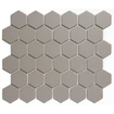 The Mosaic Factory London mozaïektegel - 28.2x32.1cm - wand en vloertegel - Zeshoek/Hexagon - Porselein Grey Mat SW62252