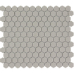 The Mosaic Factory London mozaïektegel - 26x30cm - wand en vloertegel - Zeshoek/Hexagon - Porselein Grey Mat SW62256