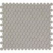 The Mosaic Factory London mozaïektegel - 31.5x29.4cm - wand en vloertegel - Rond - Porselein Grey Mat SW62259
