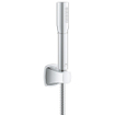 GROHE Grandera Stick Handdoucheset - 1 straalsoort - staaf - met houder - metalen slang - 150cm - chroom SW930037