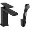 Hansgrohe Tecturis Wastafelkraan - bidet handdouche - doucheslang 160cm - 14.4cm uitloop - mat zwart SW918393