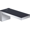 Hansgrohe AXOR MyEdition baduitloop m. zwart glas voorsprong 17.6cm chroom SW241684