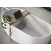 Looox Wood collection bath shelf 78cm met houder mat wit eiken mat wit SW73157