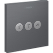 Hansgrohe Showerselect afbouwdeel stopkr m/3 stopfuncties br.black chrome SW971432