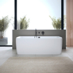 Duravit Wave Baduitloop - inbouw - voorsprong 22.2cm - zwart mat SW997637