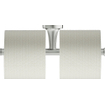 Duravit Starck T Toiletrolhouder - dubbel - zonder klep - RVS geborsteld SW962313