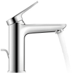 Duravit Wave Wastafelmengkraan - m-size - eengreeps - met waste - voorsprong 12.2cm - chroom glans SW961886