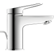 Duravit Wave Wastafelmengkraan - s-size - eengreeps - met waste - voorsprong 9.5cm - chroom hoogglans SW997724