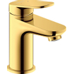 Duravit Wave Wastafelmengkraan - s-size - eengreeps - zonder waste - voorsprong 9.5cm - goud gepolijst SW998057